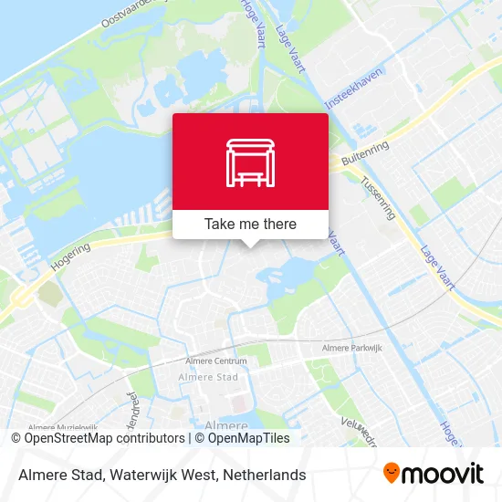 Almere Stad, Waterwijk West Karte
