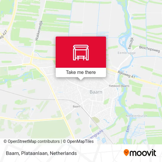 Baarn, Plataanlaan map