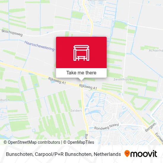 Bunschoten, Carpool / P+R Bunschoten map