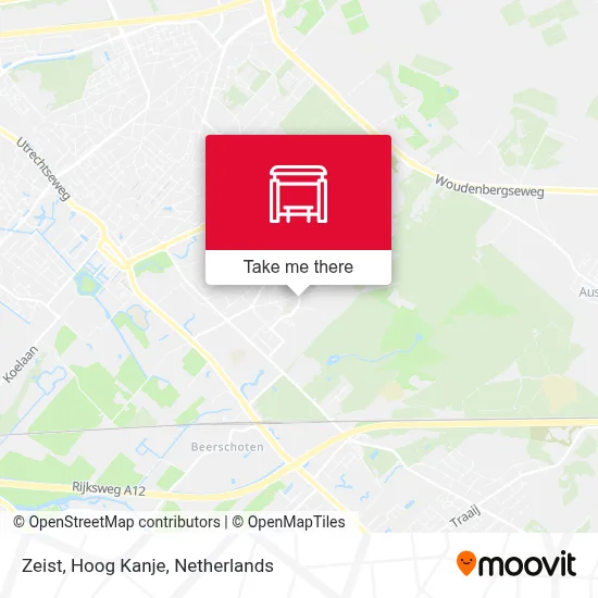 Zeist, Hoog Kanje map