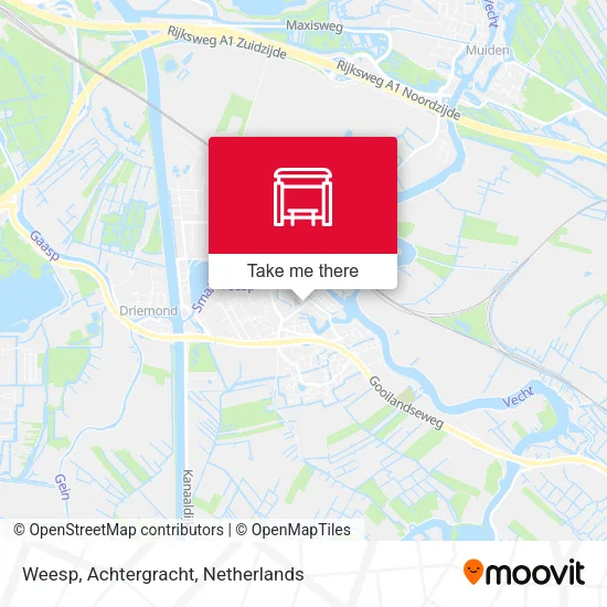 Weesp, Achtergracht map