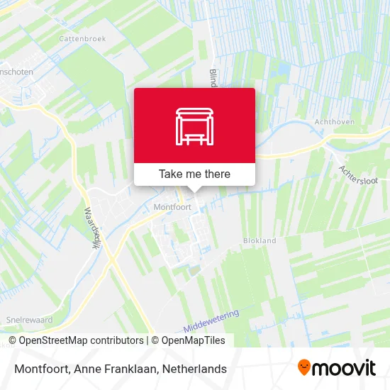 Montfoort, Anne Franklaan map