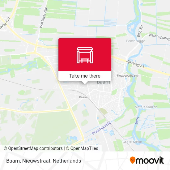 Baarn, Nieuwstraat map