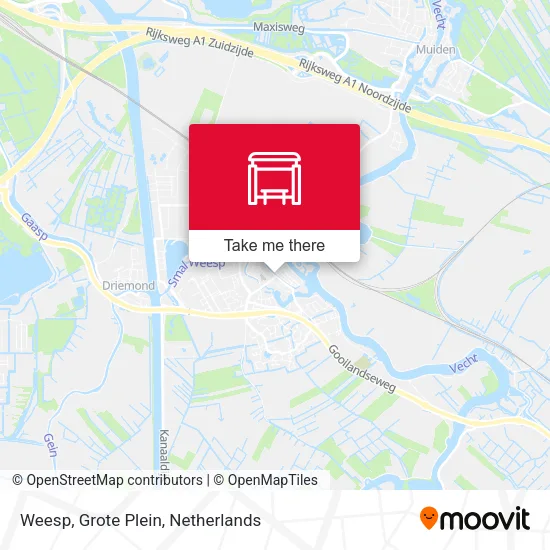 Weesp, Grote Plein map