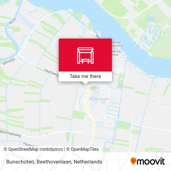 Bunschoten, Beethovenlaan map