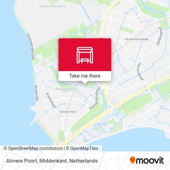 Almere Poort, Middenkant map