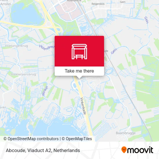 Abcoude, Viaduct A2 map