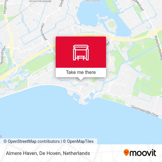 Almere Haven, De Hoven map