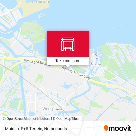 Muiden, P+R Terrein map