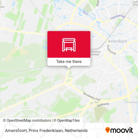 Amersfoort, Prins Frederiklaan map