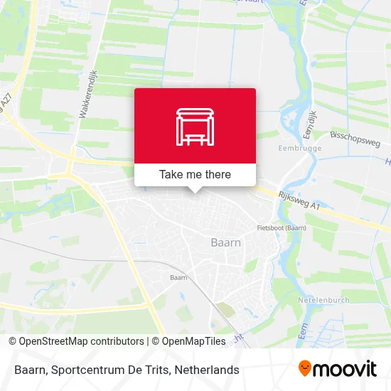 Baarn, Sportcentrum De Trits map