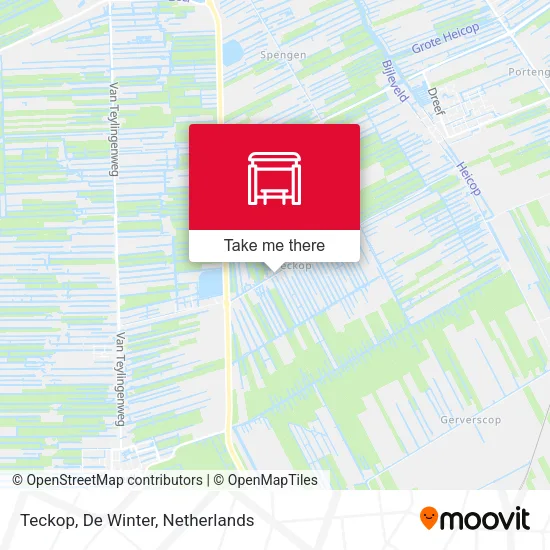 Teckop, De Winter map