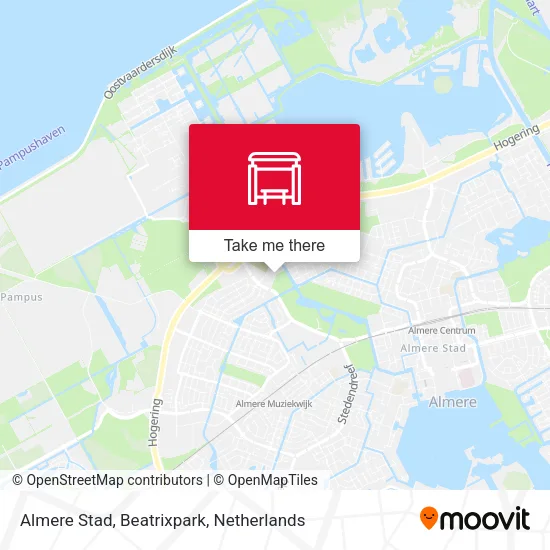 Almere Stad, Beatrixpark map