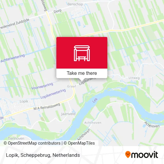 Lopik, Scheppebrug map