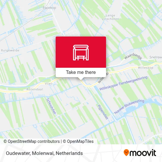 Oudewater, Molenwal map