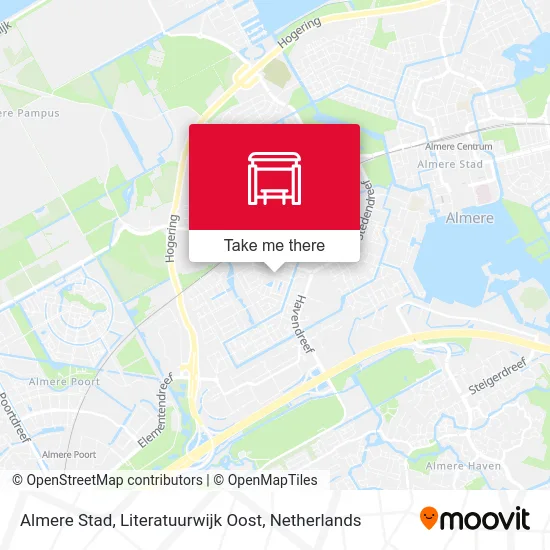 Almere Stad, Literatuurwijk Oost map