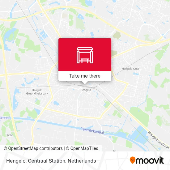 Hengelo, Centraal Station map