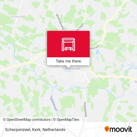 Scherpenzeel, Kerk map
