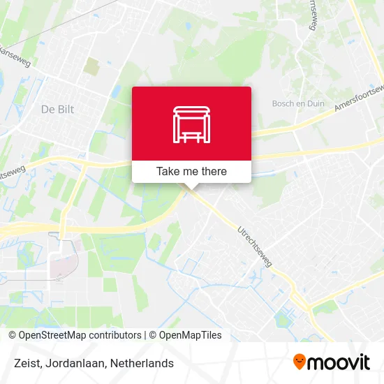 Zeist, Jordanlaan map