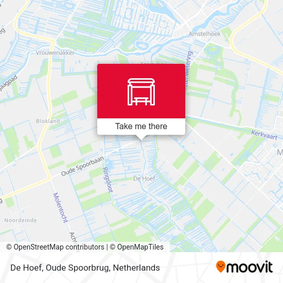 De Hoef, Oude Spoorbrug map