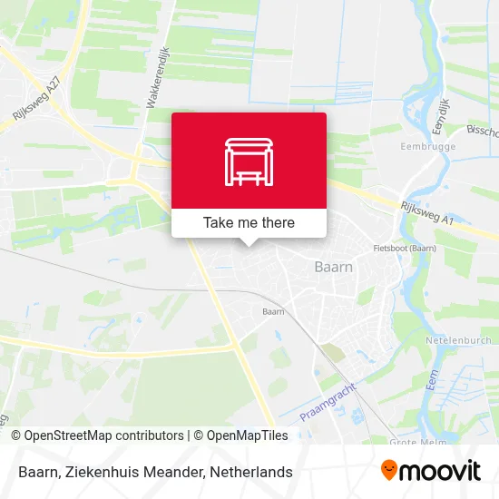 Baarn, Ziekenhuis Meander map