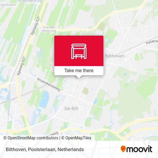 Bilthoven, Poolsterlaan map