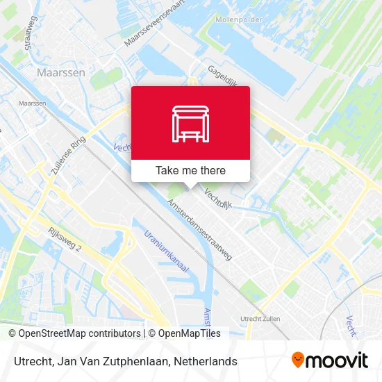 Utrecht, Jan Van Zutphenlaan map