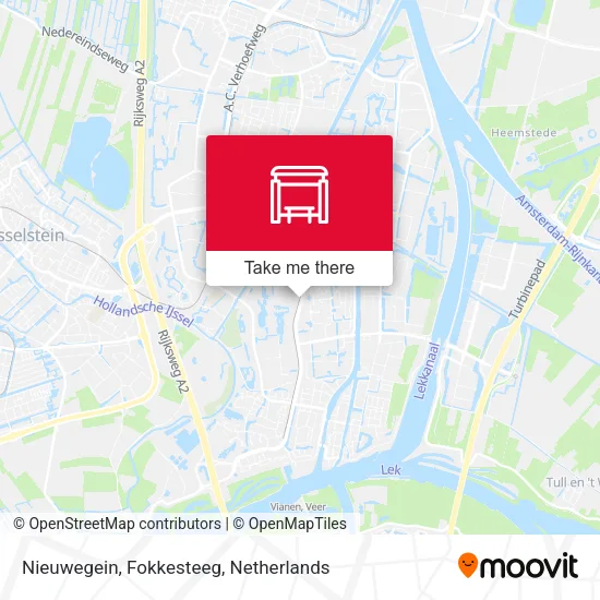 Nieuwegein, Fokkesteeg map