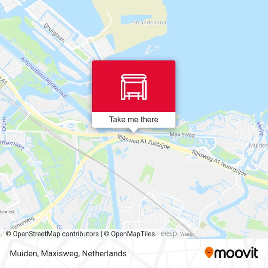 Muiden, Maxisweg map