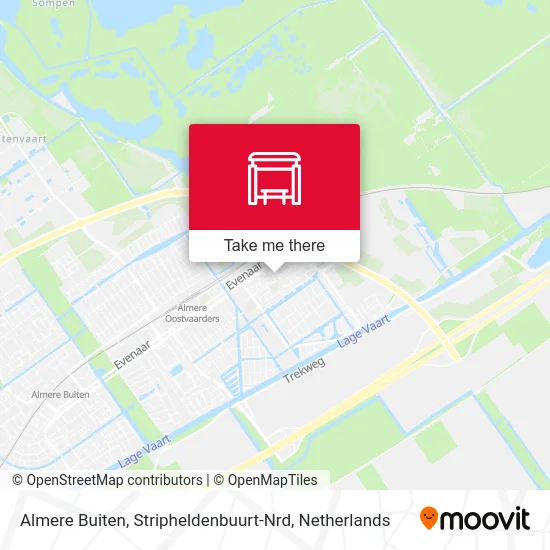 Almere Buiten, Stripheldenbuurt-Nrd Karte