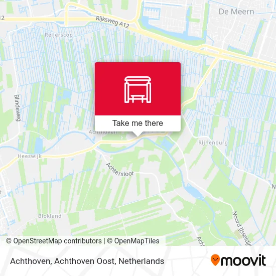 Achthoven, Achthoven Oost map