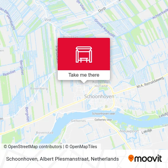 Schoonhoven, Albert Plesmanstraat map