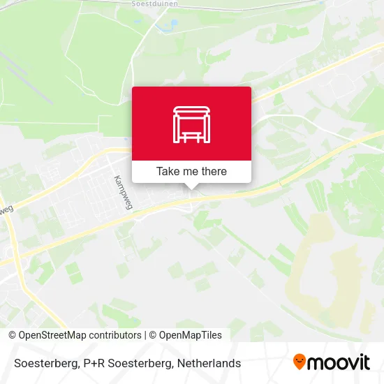 Soesterberg, P+R Soesterberg map