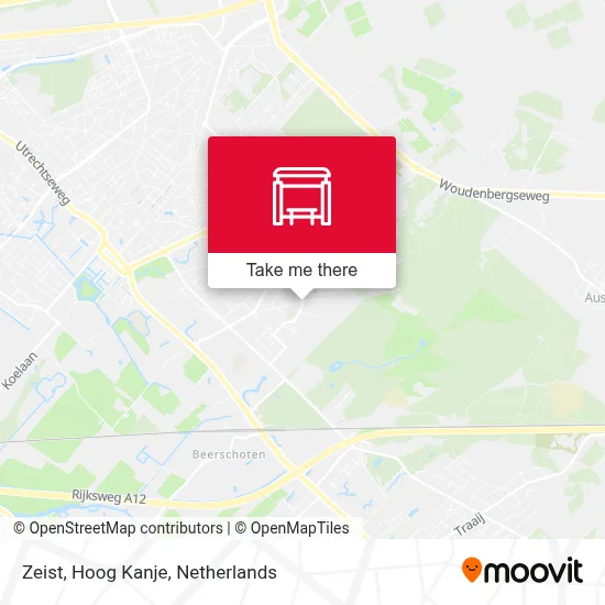 Zeist, Hoog Kanje map