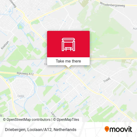 Driebergen, Loolaan/A12 map