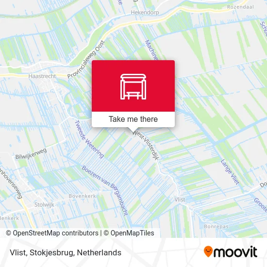 Vlist, Stokjesbrug map