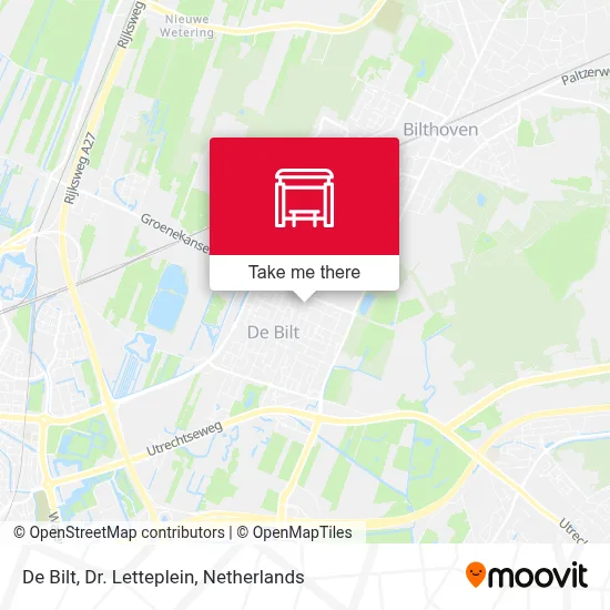 De Bilt, Dr. Letteplein map