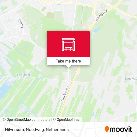 Hilversum, Noodweg map