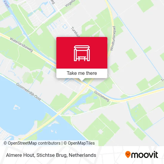 Almere Hout, Stichtse Brug map