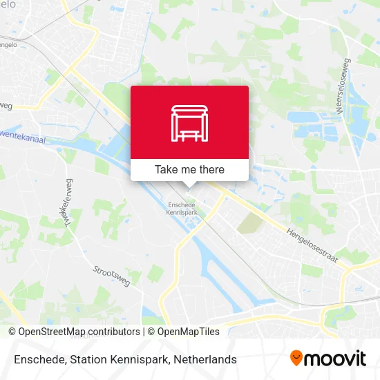 Enschede, Station Kennispark map
