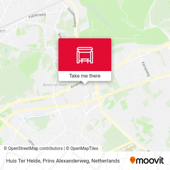 Huis Ter Heide, Prins Alexanderweg map