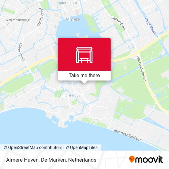 Almere Haven, De Marken map