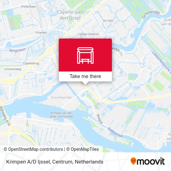 Krimpen A/D Ijssel, Centrum map