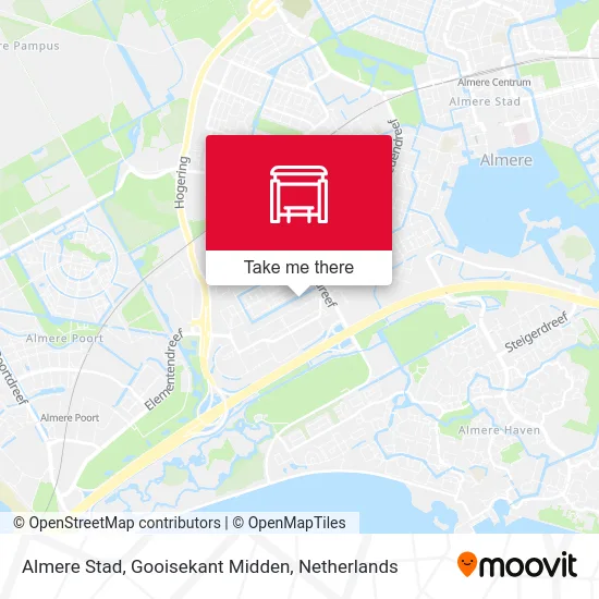 Almere Stad, Gooisekant Midden map