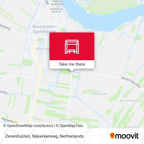 Zevenhuizen, Nijkerkerweg map