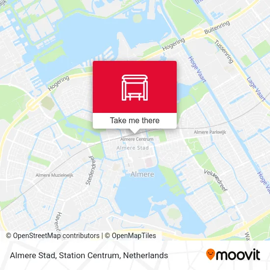 Almere Stad, Station Centrum map