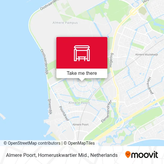Almere Poort, Homeruskwartier Mid. map