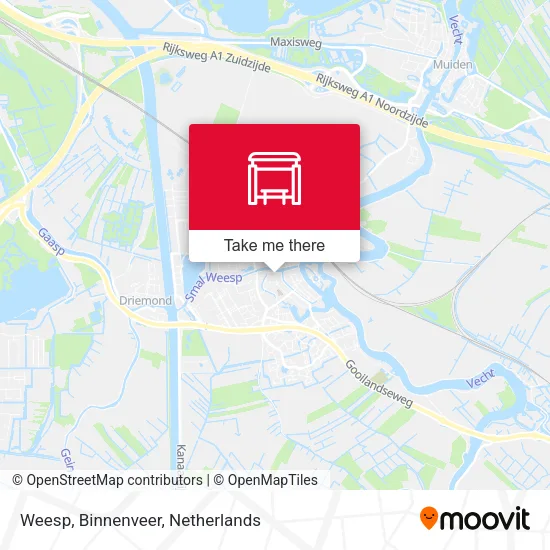Weesp, Binnenveer Karte