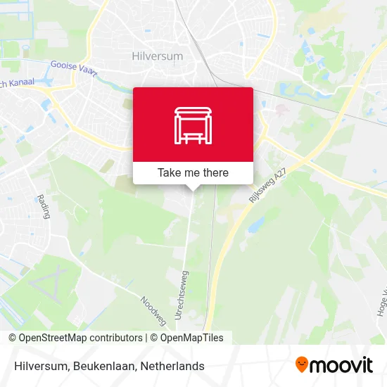 Hilversum, Beukenlaan map