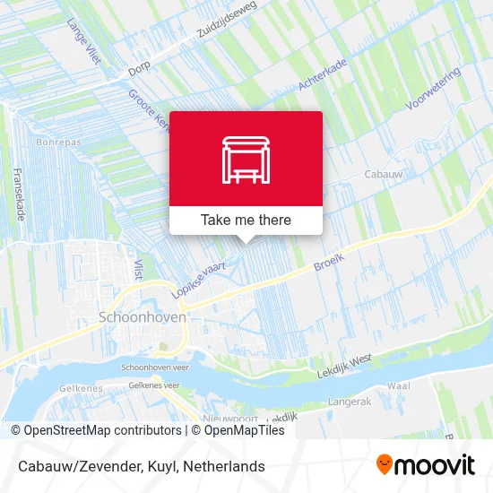 Cabauw/Zevender, Kuyl map